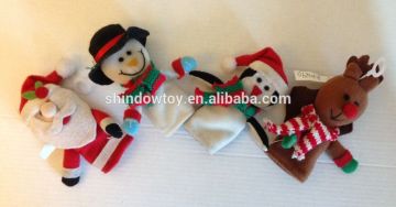 Plush christmas finger puppet mini toy