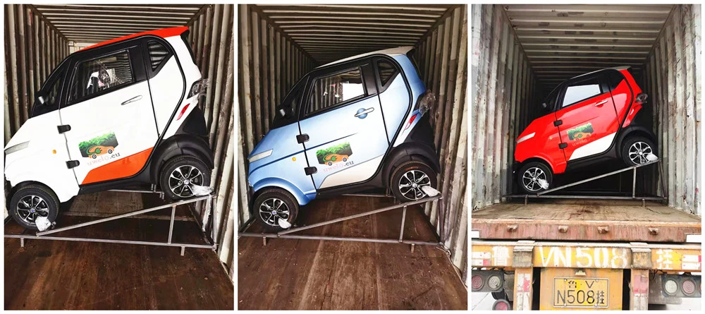 China Pure 4 Wheels 2 Seats Electric Vehicles