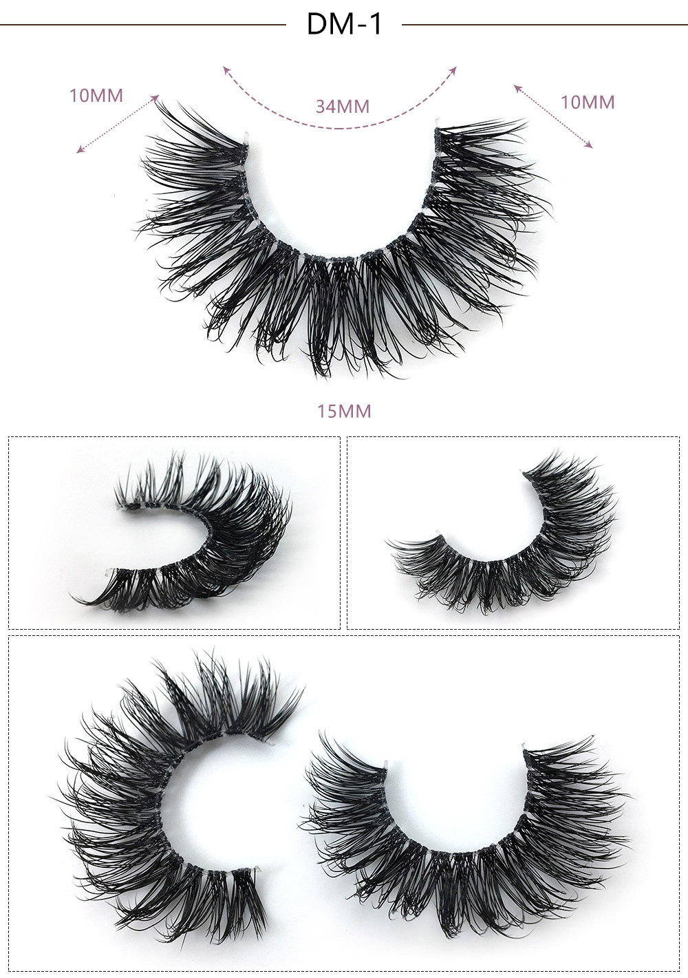 3D mink false eyelashes with luxurious package