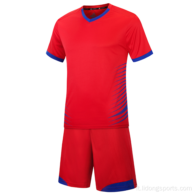 Camicia da calcio personalizzate uniformi da calcio a buon mercato per le squadre