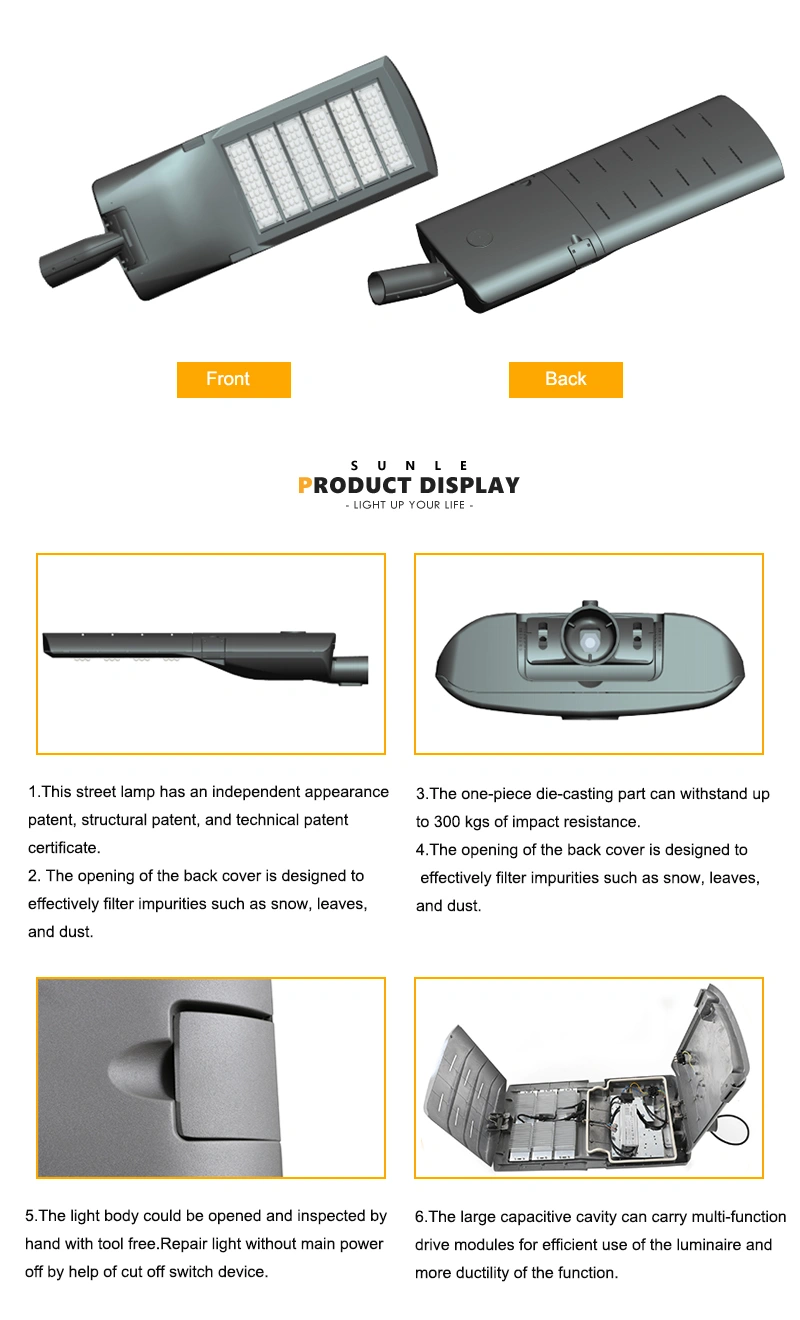 IP65 CE CB LVD LED Module 200W Waterproof Street Light