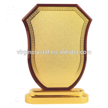 Fashion zinc alloy base trophy wood plaque trophies