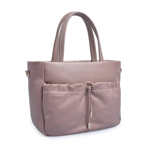 Mercer Pebbled Leather Top Handle Flap Tote Bag