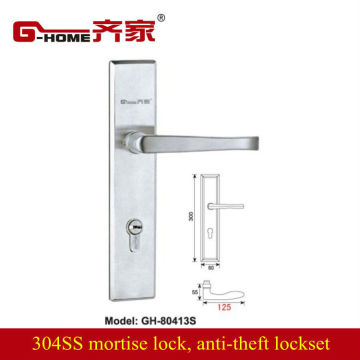 steel door mortise lock set stainless steel