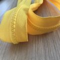 Promotional yellow plastic separating coat zippers