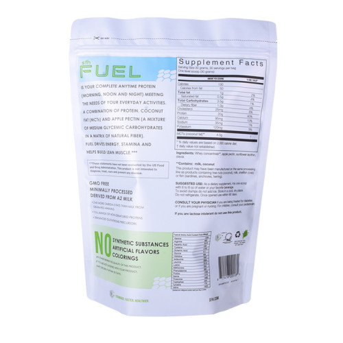 Whey Protein Powder Bag Custom Printed Doypack Tassen