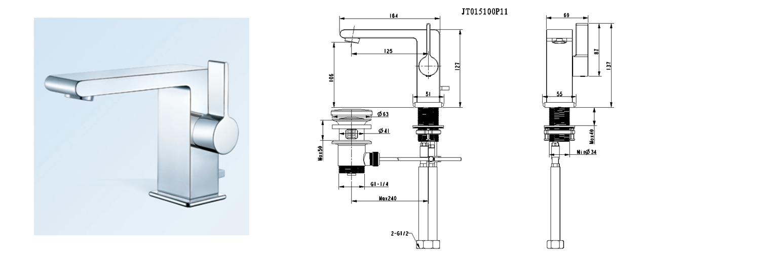 basin faucet chrome