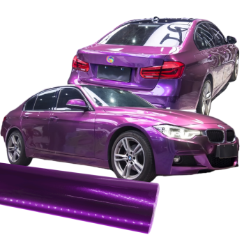 Glossy Metal Paint Purple Car Wrap