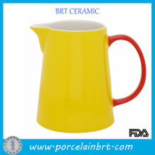 Modern life yellow ceramic water jug