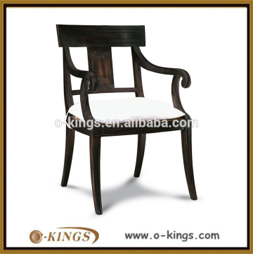 Classic wooden armchair for restaurant room
