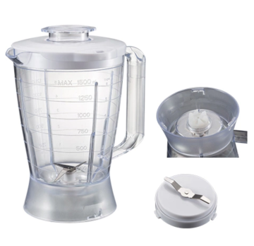 Transparent plastic food blender