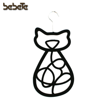 Cat Shape Scraf Velvet Hanger