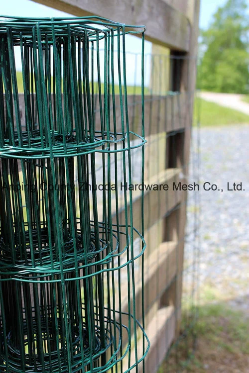 Green PVC Coated Steel Wire Mesh Fencing 120cm Garden Galvanised Fence