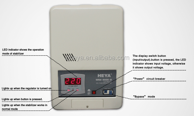 SRW 3kw 230v 50hz automatic ac voltage stabilizer for refrigerator