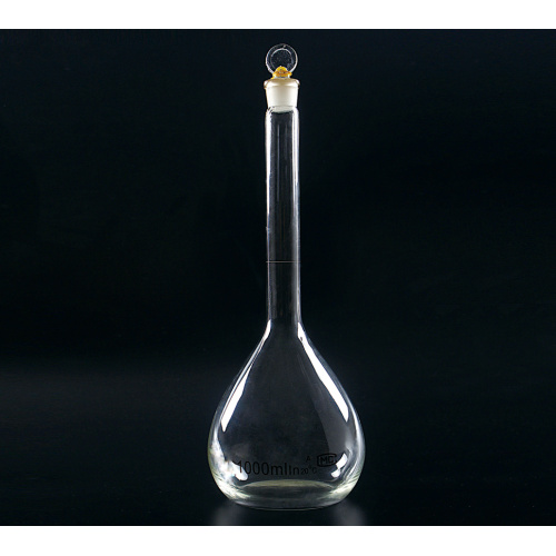 I-Volumetric Flask ne-One Graduation Mark Ground-ku-Glass Stopper / Plastic Stopper Ibanga A / B