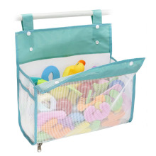 Large Opening Bathroom Toy Holder, Mesh Bath Toy Storage Bag, Bathtub Organizer with Bottom Zipper