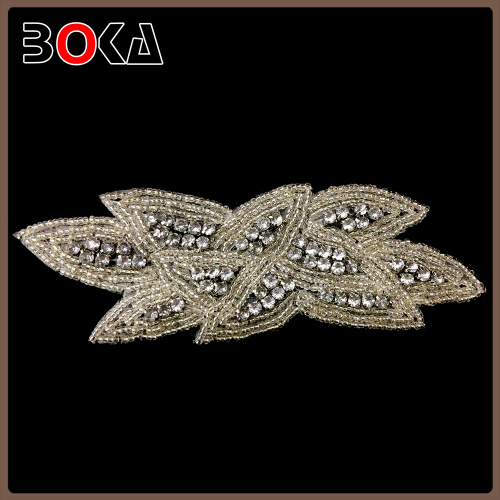 wholesale valuable allover rhinestone appliques for wedding dress