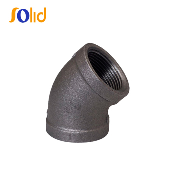 45degree Black Malleable Iron Elbow Pipe Fittings