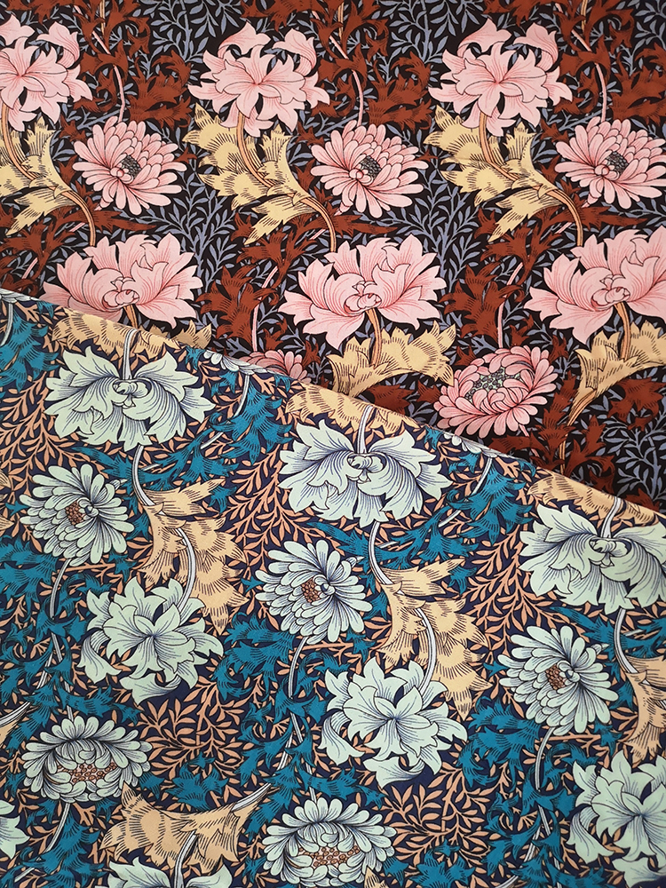 Ethnic Flower Rayon Poplin shuttle 45S Printing Fabric