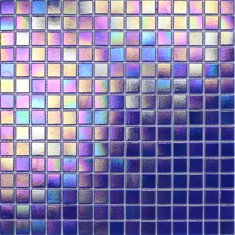 Mosaico de vidrieras de ladrillo Blues Backsplash
