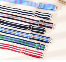 Adjustable Removable Elastic Striped Sport Bra Shoulder Strap for Women