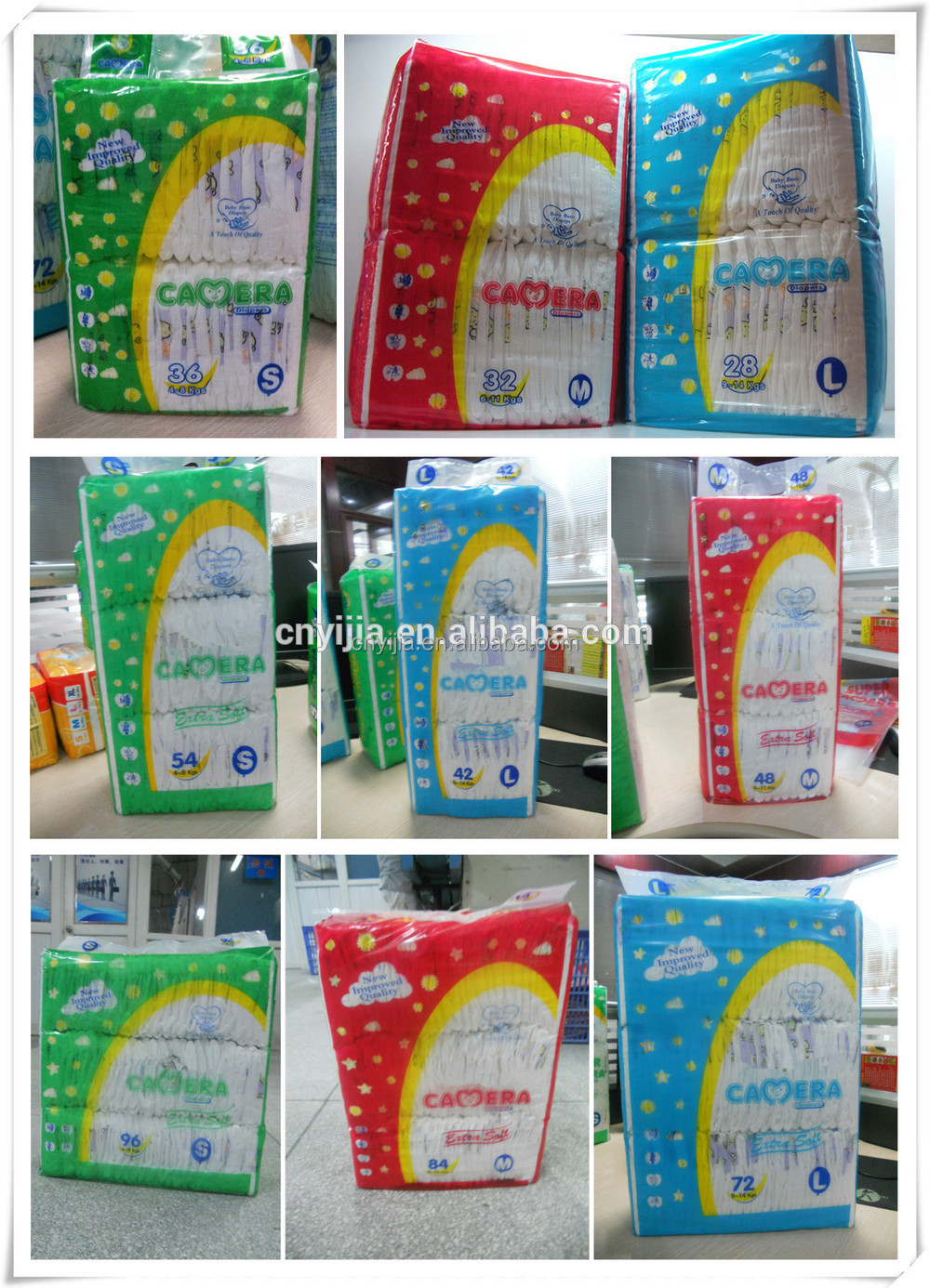 Camera Brand Good Quality Disposable Baby Diapers