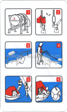 Stickers on Life Raft Containers: Decorative Maritime Safety Gear