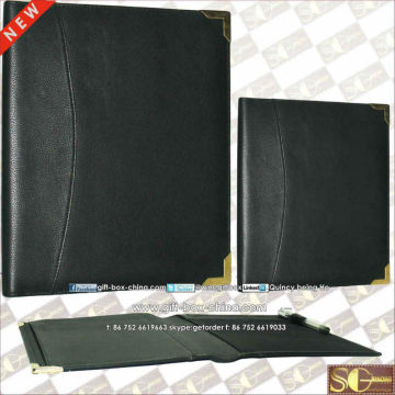 Leather conference folder