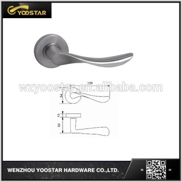 Chinese popular design SS304 solid door handle on rose