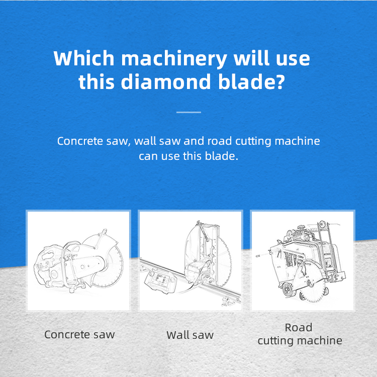 20 inch silver welded diamond circular saw blade for concrete