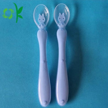 Eco-friendly Silicone Baby Spoon Soft Reusable
