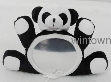 High quality Baby plush toy with panda and mirror design