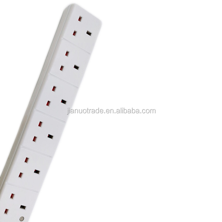 ASTA Approved 6 Way UK Socket Power Strip