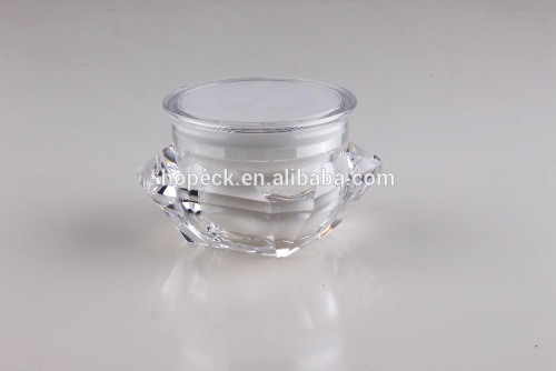 oval square shape acrylic cream jar