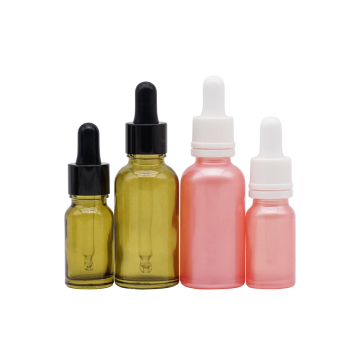 Pink Essential Oil Bottle Color Spraying Dropper Bottle