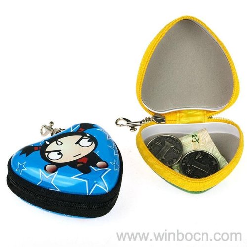 Portable zipper tin money box key holder