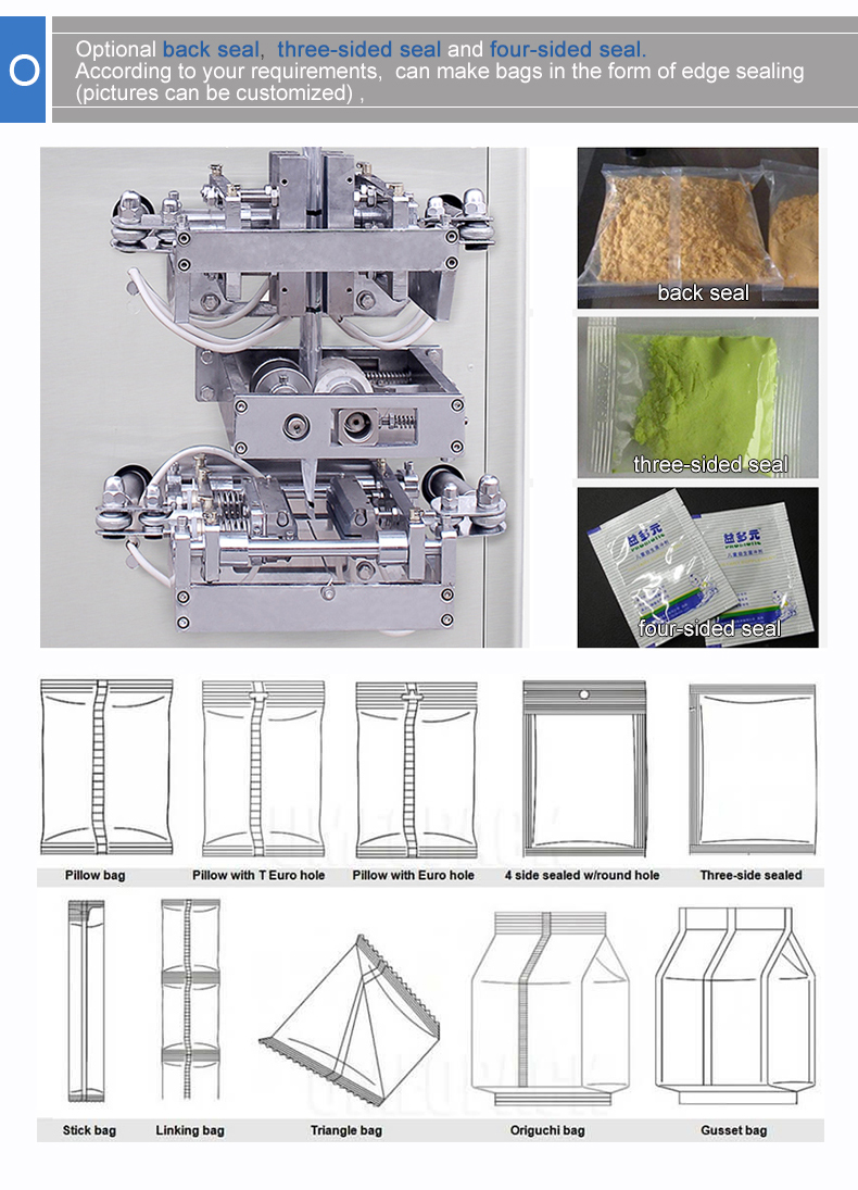 Automatic spices/milk/coffee/suns powder small sachets filling packing machine powder