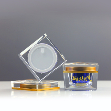 Face Cream Jar Acrylic Square Empty Cream Jar