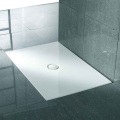 57 Inch Shower Pan Embedded Acrylic Shower Pan With Drainer