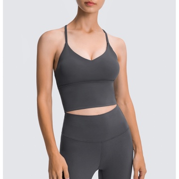 Kvinnor Longline Gym Sport Bras