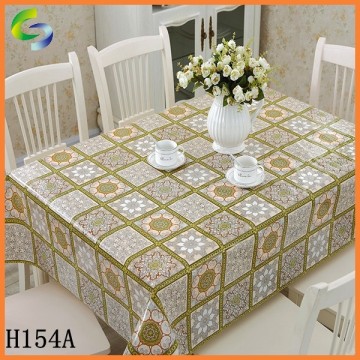 Custom plastic material heat resistant tablecloth