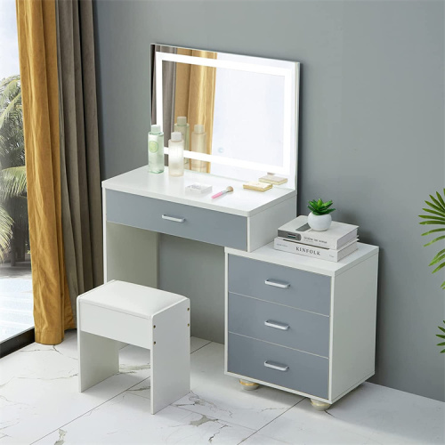Makeup Vanity Dressing Table With LED Lighted Mirror