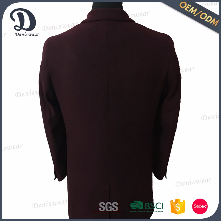 Top sale men long winter warm wool men coat