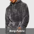 Sweat à capuche gris masculin en gros