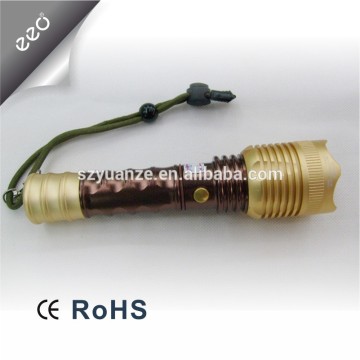 high power led rechargeable torch light tactical led flashlight with compass