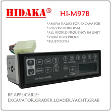 New Product 12V-24V Car Excavator Radio with Bluetooth