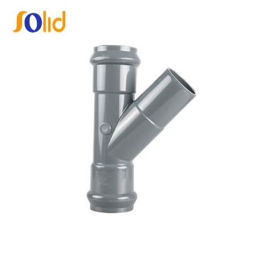DIN Special Fitting PVC Y Tee With Rubber Ring