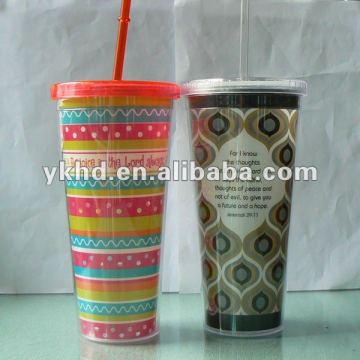 Hard Plastic Cups With Straws