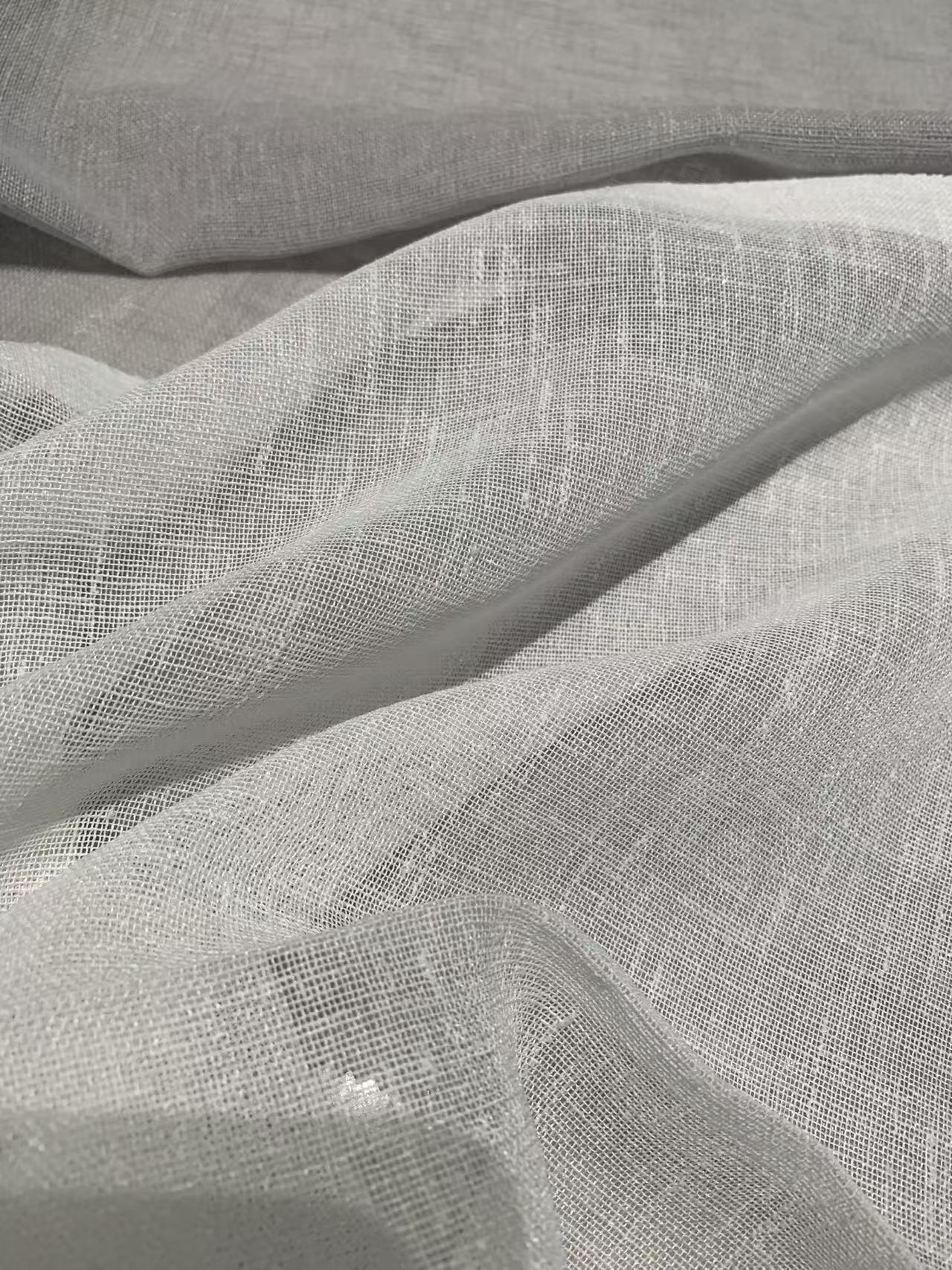 Tela ligera de gasa lisa para cortinas Lightweight Plain Chiffon Fabric for Curtains