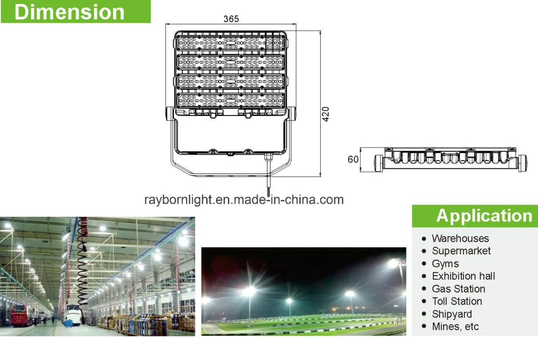 High Power 150lm/W 200W 300W Asymmetric LED Flood Light for Outdoor Fishing Boat Lighting